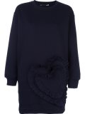 logo applique sweatshirt dress