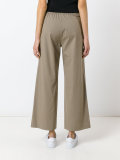 Wide leg cropped trousers