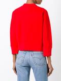 visor woman cropped sweatshirt