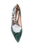 snakeskin effect pumps