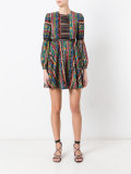 striped mini empire dress