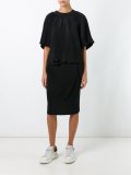 pleated layer detail dress
