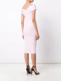 cut-off detailing fitted dress