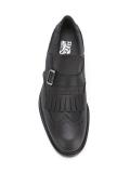 fringe trim brogue monk shoes