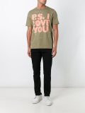 splatter print T-shirt