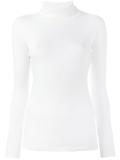 sheer roll neck jumper