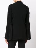 deep neck boxy blazer
