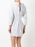 gathered shirt dress 