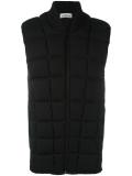 padded zipped gilet 