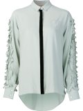 ruffled sleeve shirt