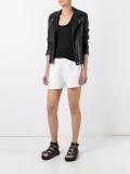 logo embroidered jersey shorts
