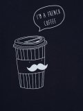 French coffee print T-shirt