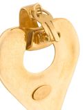 oversized heart clip on earrings