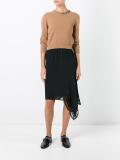 contrast collar jumper