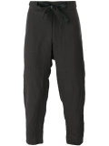 twill cropped trousers