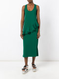 ruffle detail dress