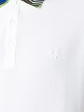 striped collar polo shirt