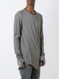 long asymmetric hem sweatshirt