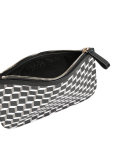 cube print clutch bag