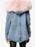 raccoon fur hooded jacket