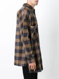 high low hem check shirt