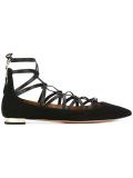lace-up ballerinas