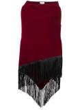 fringed wide scarf