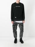 embroidered logo zip-up sweatshirt