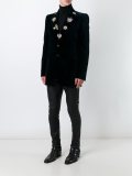 embroidered lapels blazer 