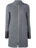 inner padding zipped coat