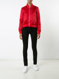 zipped bomber jacket