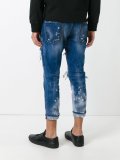 Glamhead layered distressed jeans