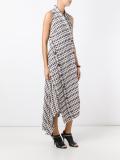asymmetric tweed dress