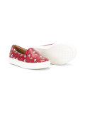 dog print slip-on sneakers 
