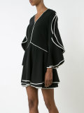 ruffled sleeve dress