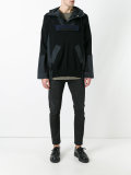 deconstructed hooded jacket