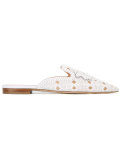 beaded flat mules