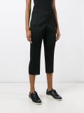 pleated cropped trousers 