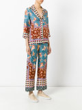 butterfly print trouser suit 