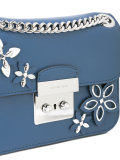 floral embellished shoulder bag 