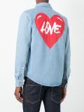 'Love' denim shirt