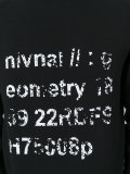 faded stamp print sweatshirt