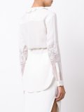 cascade collar blouse