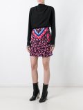 sequinned animal print skirt