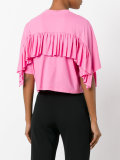 ruffle trim T-shirt