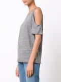 cut-off sleeves blouse