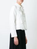 floral applique cropped jacket
