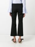 flared cropped trousers