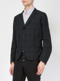 tartan cropped blazer