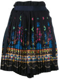 tribal lace wrap front shorts